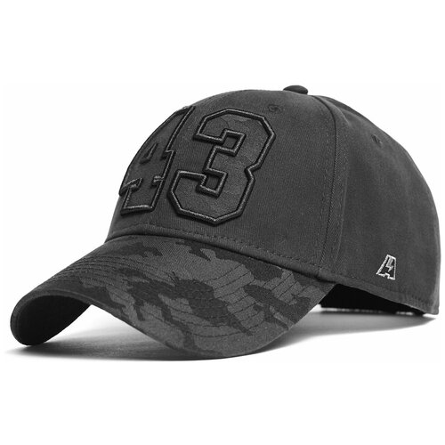 фото Бейсболка atributika & club, размер 55-58, черный