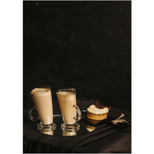 Подарочный набор - два кофейных бокала Айриш (для глинтвейна, чая, кофе) серии Хмельное стекло