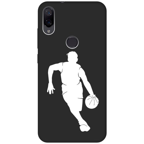 Матовый чехол Basketball W для Xiaomi Mi Play / Сяоми Ми Плей с 3D эффектом черный матовый чехол football для xiaomi mi play сяоми ми плей с эффектом блика черный