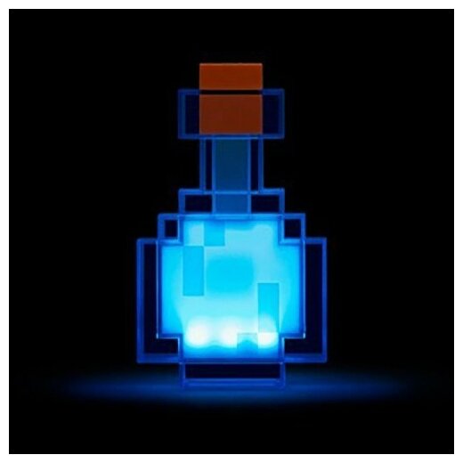 Светильник Minecraft "Бутылка для зелья" (меняет цвет) Color Changing Potion Bottle - фотография № 6