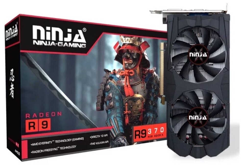 Видеокарта Sinotex [AHR937045F] Ninja R9 370 (1024SP) 4GB GDDR5 256BIT (DVI/HDMI/DP) AHR937045F