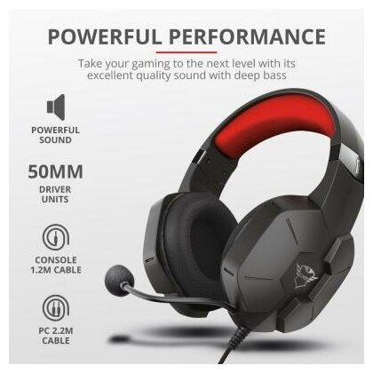 Гарнитура Trust GXT 323 Carus Headset 23652