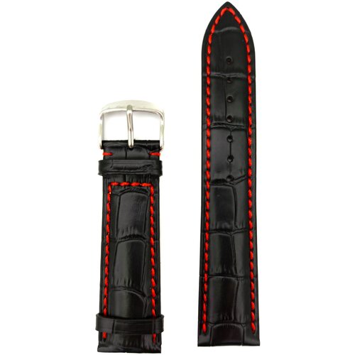 фото Ремешок для часов из телячьей кожи для классических и спортивных моделей / антибактериальное покрытие, 22 x 210 мм hightone