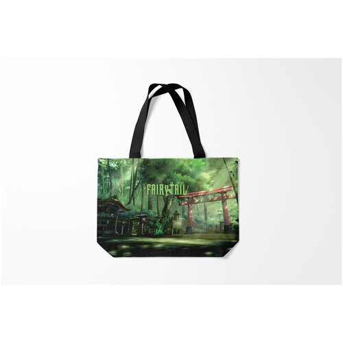 фото Сумка-шоппер / 46х35 см / аниме / хвост феи фейри тейл лес burnettie