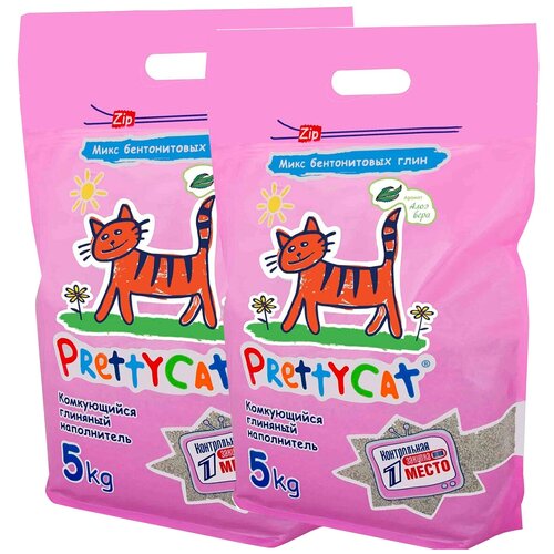 PRETTY CAT EURO MIX наполнитель комкующийся для туалета кошек (5 + 5 кг) euro garden hierba para gatos cat grass