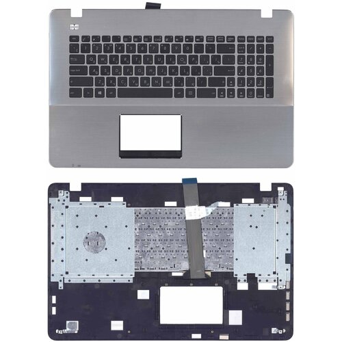 Клавиатура keyboard 90NB0601-R31RU0 для ноутбука Asus X751 X751MD X751LA X751LD X751LB топ-панель черно-серебристый 2423₽