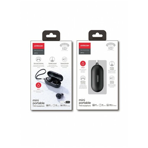 JOYROOM Беспроводные наушники JOYROOM JR-TL1 Bluetooth 300 мАч белый Влагозащита по стандарту IPX57 186000₽