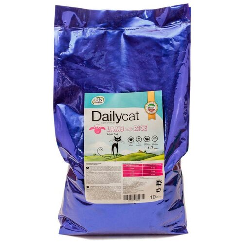 Daily Cat Adult Lamb and Rice - Сухой корм для кошек, с ягненком (10 кг)