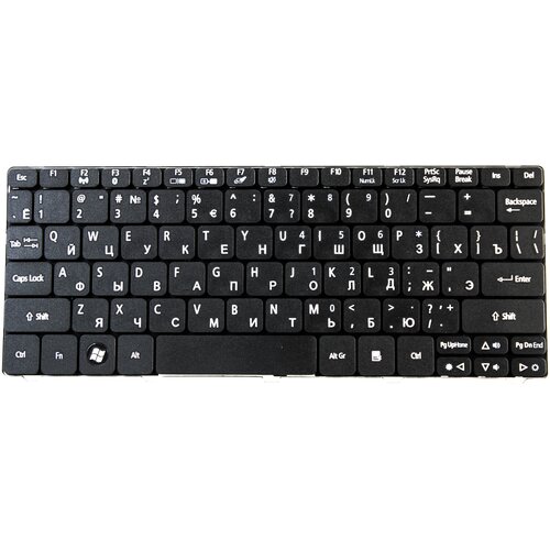 Клавиатура для ноутбука Acer Aspire One 532, 522, D255, D260 (p/n: ZE6, ZH9, 90.4GS07. C0R)