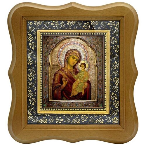воронинская икона божьей матери одигитрия на холсте Седмиезерная икона Божьей Матери (Одигитрия) на холсте.