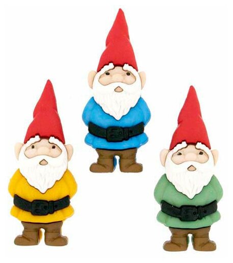 Пуговицы декоративные Garden Gnomes