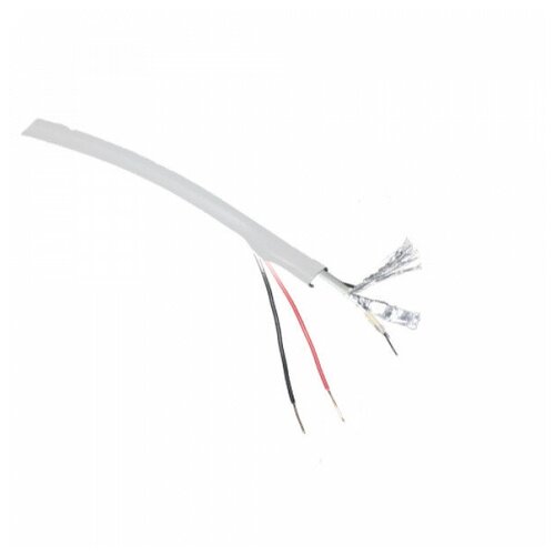 Кабель КВК-П-2х05 мм экранированный белый 100м 3400₽