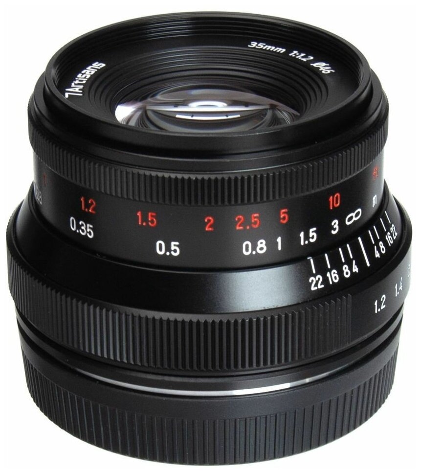 Объектив 7artisans 35mm F1.2 II Canon EOS-M, черный
