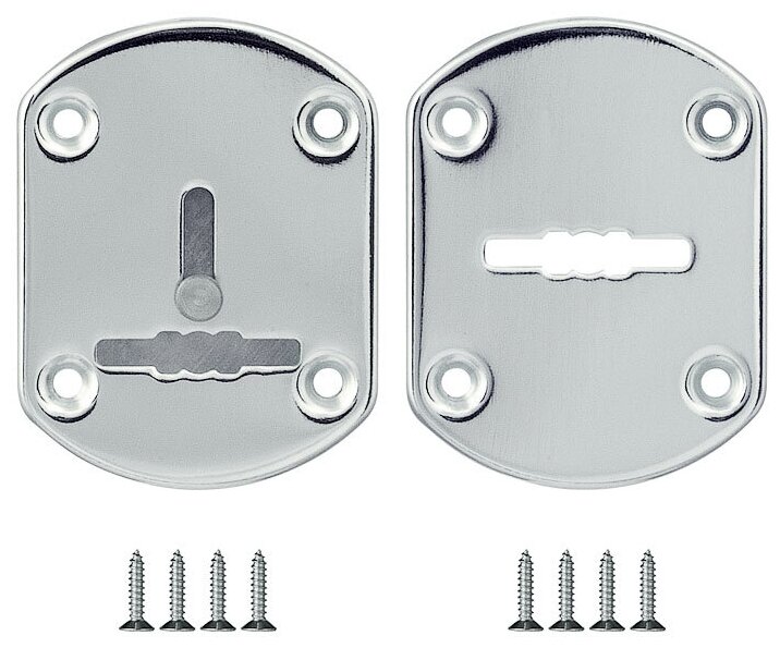 Декоративная накладка Fuaro ESC021-CP-8 (хром) на сув. замок со шторкой (2 шт)