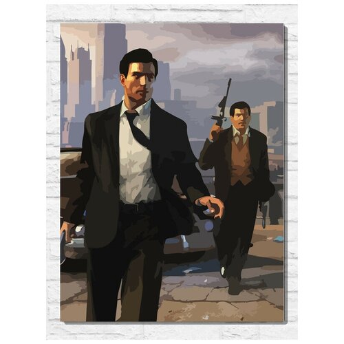 Картина по номерам на холсте игра Mafia II (PS, Xbox, PC, Switch) - 9819 В 30x40