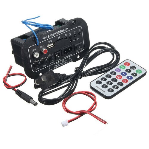 Универсальный автомобильный аудиоусилитель для встраивания в колонку с задней стороны с дистанционным управлением и Bluetooth до 30 Вт У 149700₽