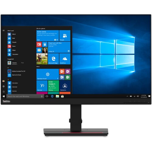 27 Монитор Lenovo ThinkVision T27h-20, 2560x1440, 60 Гц, IPS, черный 23 8 монитор lenovo thinkvision p24q 20 2560x1440 60 гц ips черный