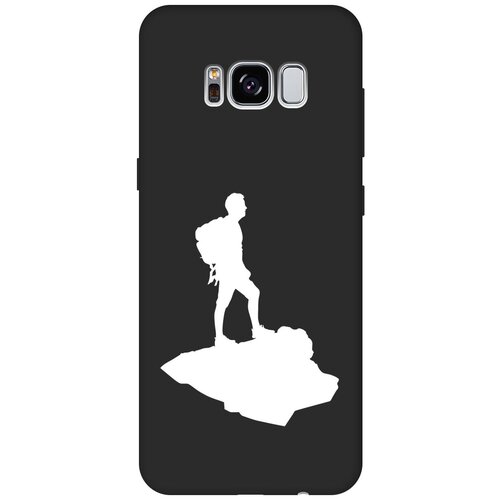 Матовый чехол Trekking W для Samsung Galaxy S8 / Самсунг С8 с 3D эффектом черный матовый чехол trekking w для samsung galaxy s8 самсунг с8 с 3d эффектом черный