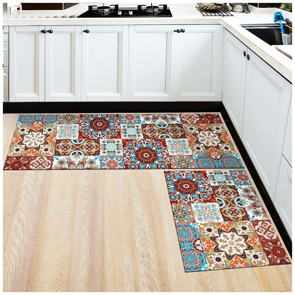 Набор ковриков для кухни на пол / Коврик для дома Mosaic - фотография № 1