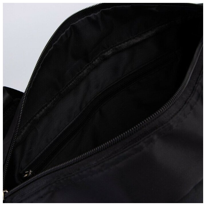 NAZAMOK Сумка спортивная на молнии с увеличением, 4 наружных кармана, цвет чёрный - фотография № 5