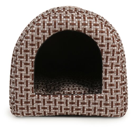 Домик-Туннель для животных PERSEILINE Лофт хлопок, серый (45 х 35 х 35 см)