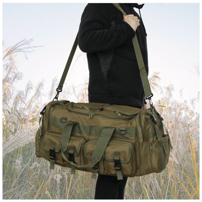 Дорожная сумка тактическая Tactical travel олива - фотография № 9
