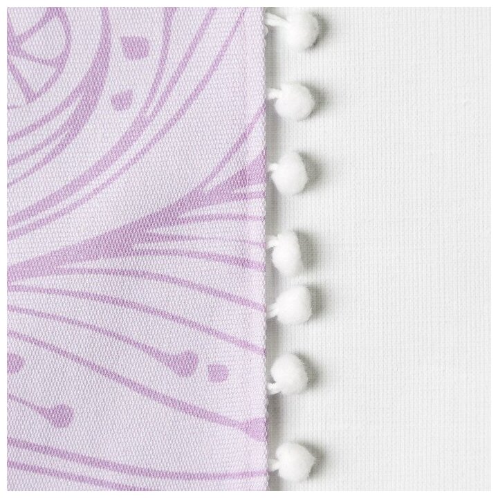 Покрывало "Этель" Ловец снов, 200*215 см, хлопок, цвет фиолетовый - фотография № 8