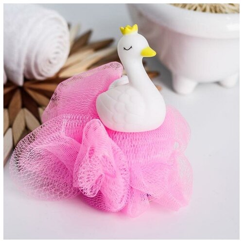 Игрушка-мочалка для купания, детская «Лебедь» игрушка мочалка для купания мочалка для тела детская лебедь 1 шт