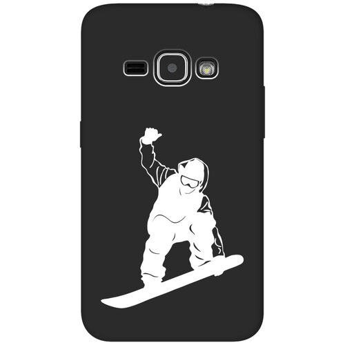 Матовый чехол Snowboarding W для Samsung Galaxy J1 (2016) / Самсунг Джей 1 2016 с 3D эффектом черный матовый чехол lazybones w для samsung galaxy j1 2016 самсунг джей 1 2016 с 3d эффектом черный