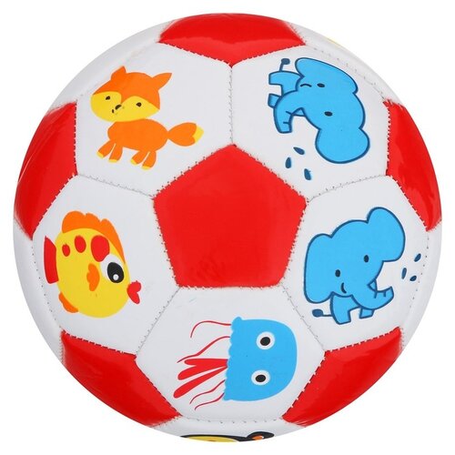 фото Мяч футбольный, детский размер 2, 175 гр, 32 панели, 2 подслоя, pvc, маш. сшивка, цвета микс 3910746 onlitop