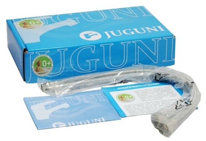 Смеситель для мойки одноручный Juguni с гибкой подводкой, JGN0410/D, литой поворотный излив 0402.605 - фото №7
