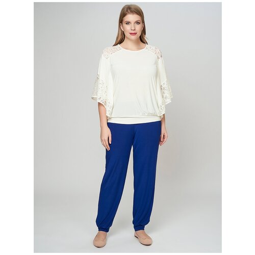 фото Брюки чинос olsi, размер 60, синий