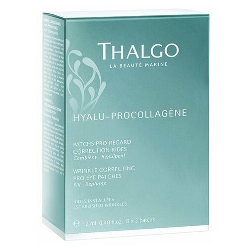 Разглаживающие Морщины Маски-патчи для Кожи Вокруг Глаз THALGO Hyalu-Procollagen Wrinkle Correcting Eye Pro Patches