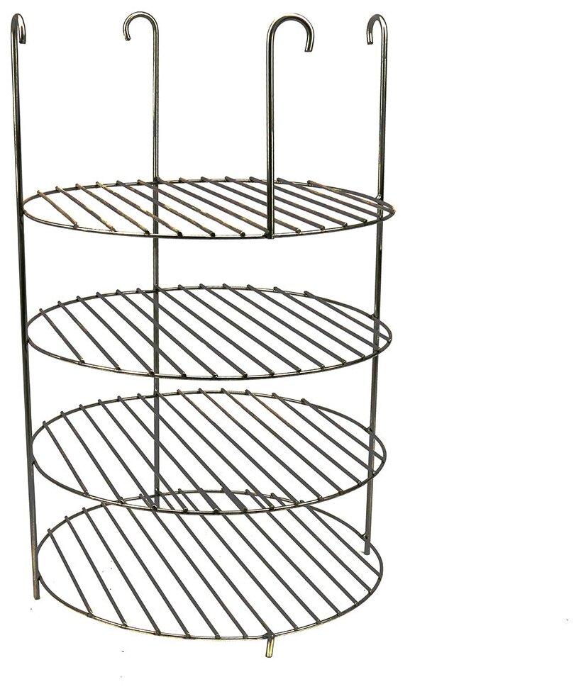 Этажерка для тандыра 4-ярусная большая на крючках (Атаман, Казачий, Степной, Дастархан, Гектор, Александр, Аладдин и др.) - фотография № 1