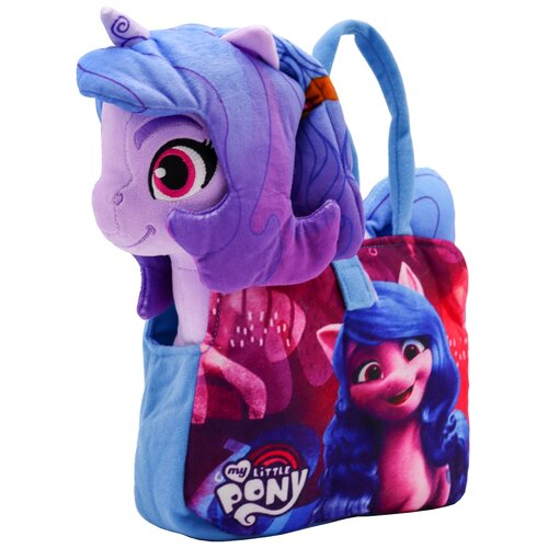 Мягкая игрушка YuMe Пони Иззи в сумочке My Little Pony, 25 см, фиолетовый мягкие игрушки yume пони zip 25 см