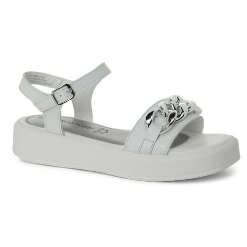 Сандалии Marco Tozzi, размер 39, молочно-белый ботинки marco tozzi размер 39 молочно белый