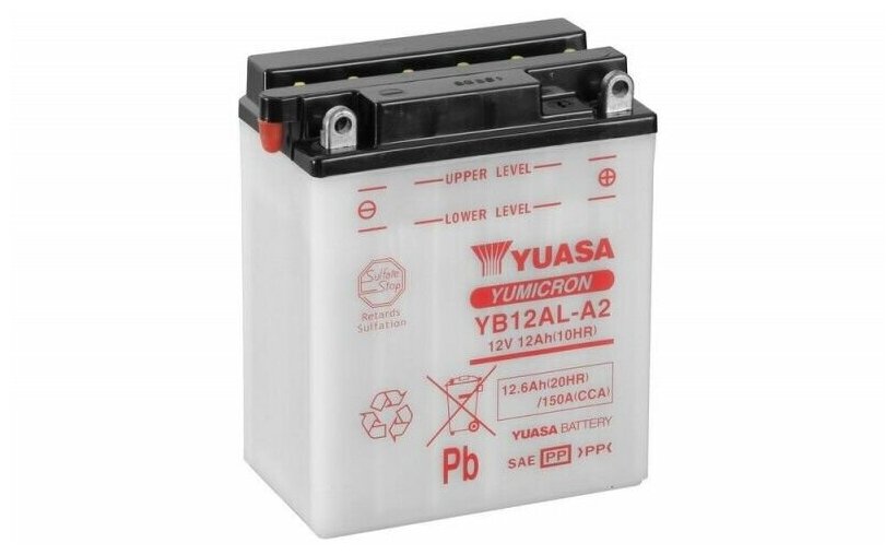Мото аккумулятор YUASA YB12AL-A2