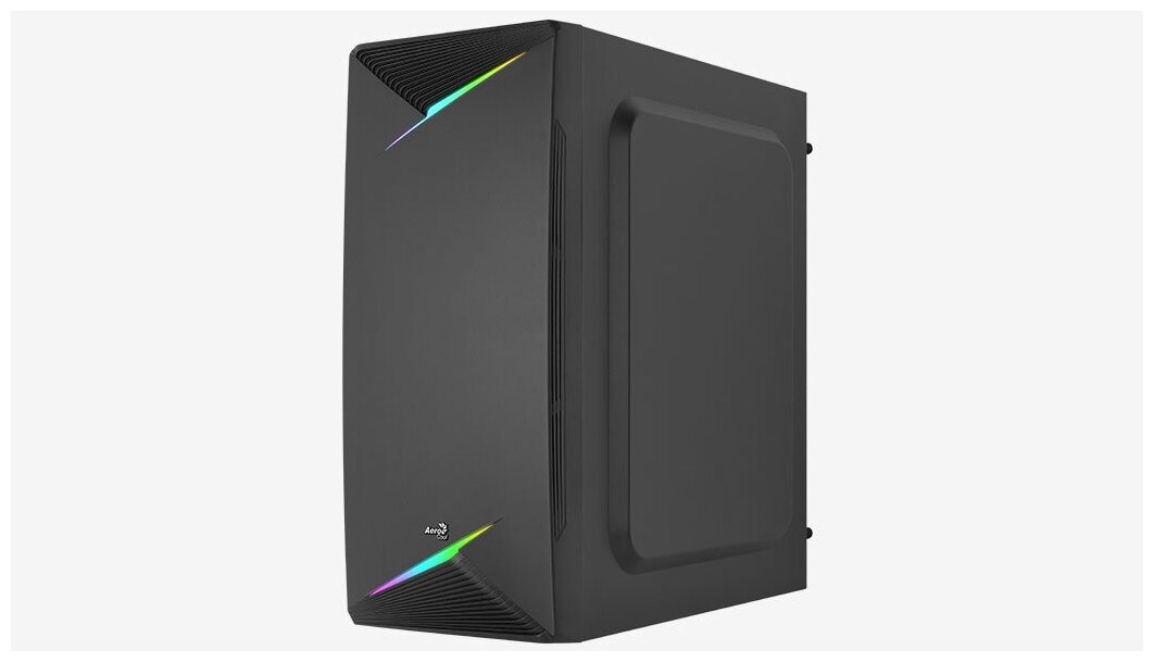 Корпус MidiTower AeroCool TALON-A-BK-v1 (ATX, Acrylic Window, RGB, USB3.0 x1, USB2.0 x2, 120mm Black Fan x1) (4711099472420)