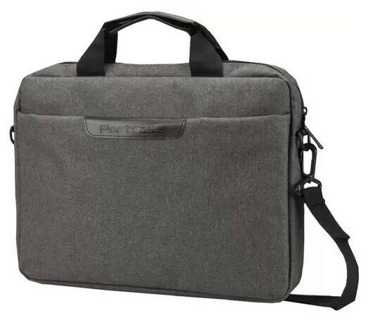 Cумка для ноутбука Portcase KCB-164 Grey сумка, максимальный размер экрана 14", материал: синтетический, цвет: серый