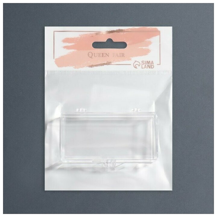 Органайзер для декора «Кристалл», 8 × 4 × 2,4 см, цвет прозрачный - фотография № 4