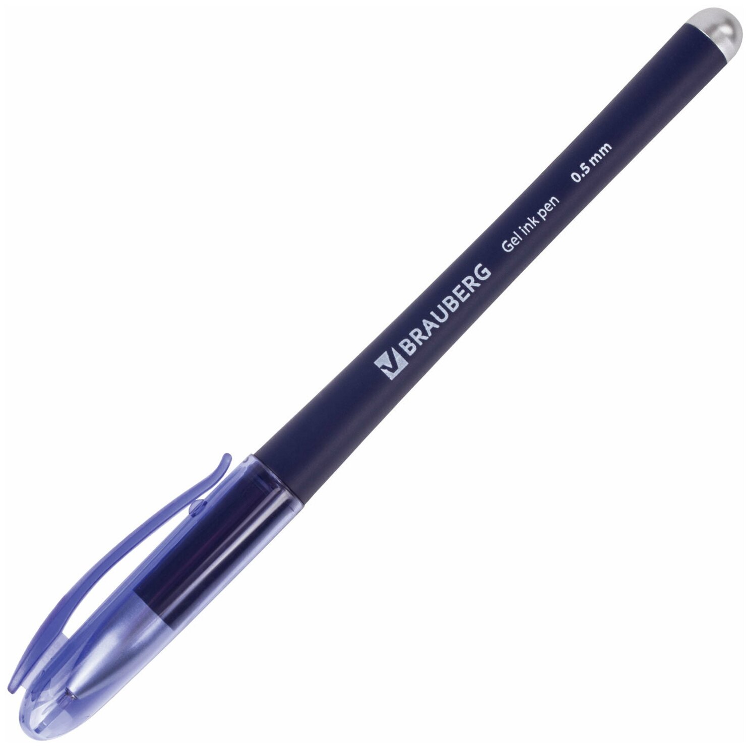 Ручка гелевая Brauberg Number One с грипом красная пишущий узел 0.5мм линия 0.35мм - фото №16