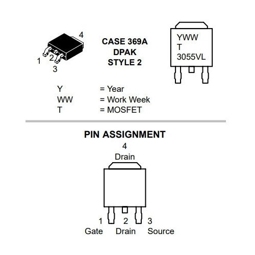 MTD3055VL N-Channel MOSFET 60V 12A зарядное устройство 60v 12a lifepo4 20s