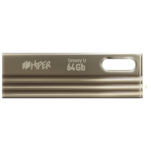 USB флешка HIPER 64Gb Groovy U64 silver USB 2.0