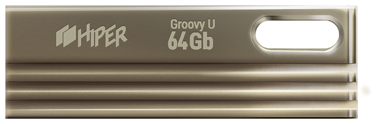 USB флешка HIPER 64Gb Groovy U64 silver USB 2.0