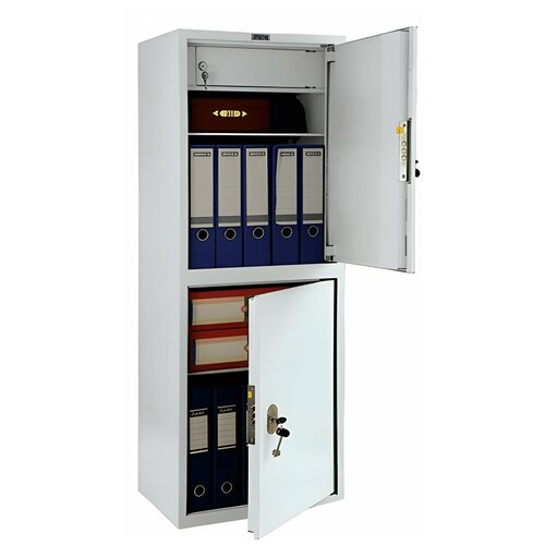 Шкаф металлический для документов AIKO SL-125/2Т светло-серый, 1252x460x340 мм, 31 кг шт.