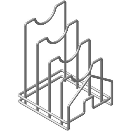 Подставка для крышек 210х130х200 Хром
