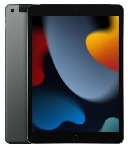 Планшет Apple iPad A2604 A13 2021 102 WiFi ROM64Gb grey MK473FDA