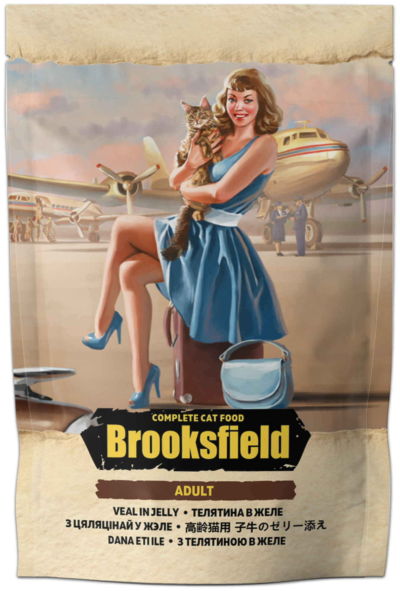 BROOKSFIELD Adult Cat Veal Телятина в желе для кошек 85г х12шт - фотография № 1