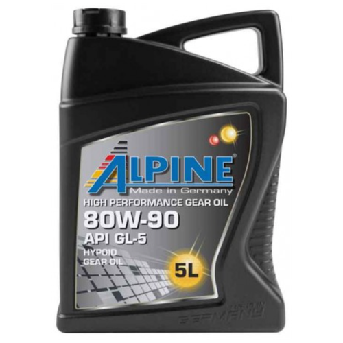 Масло трансмиссионное Alpine Gear Oil 80W-90 GL-5 канистра 5 л 0100702