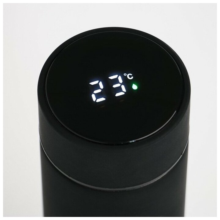 Термос "Мастер К", Soft Touch, 500 мл, сохраняет тепло 10 ч, с термометром, 23x6,5 см./В упаковке шт: 1 - фотография № 5